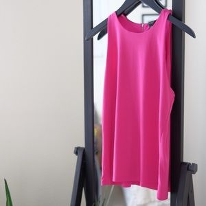 Ann Taylor Pink Sleeveless Blouse